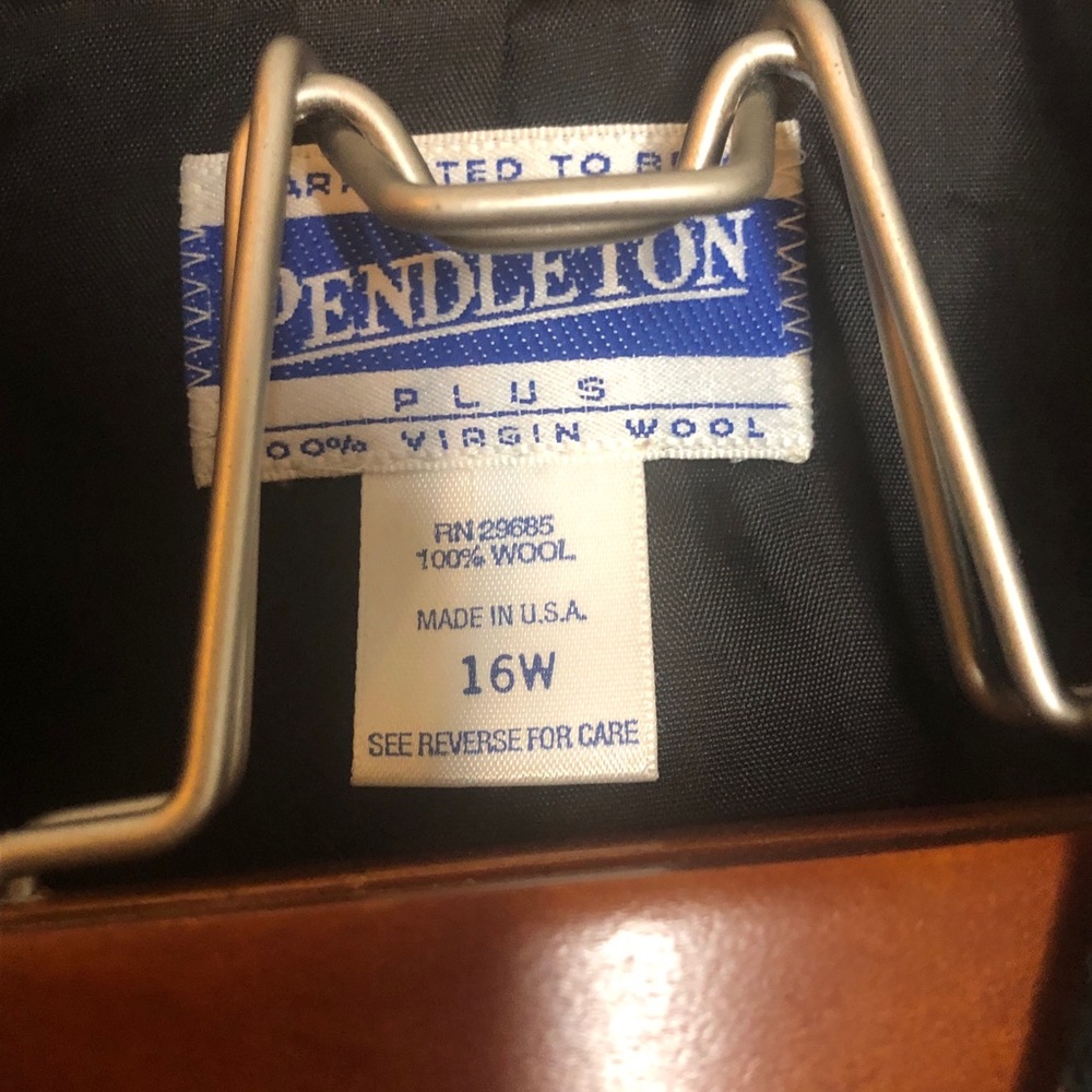 Pendleton Vintage Plaid Tartan Blazer Double Plus - Picture 4 of 5